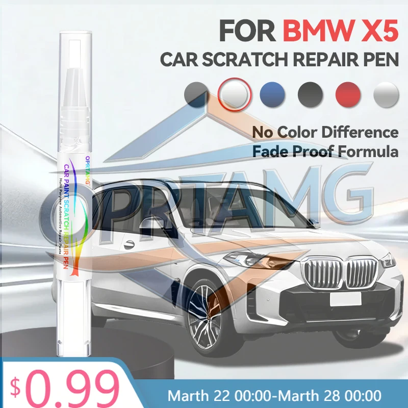 

Purpose Vehicle Car Paint Repair Pen For 1996-2026 BMW X5 Paint Scratch Repair Accessories White Black Red Grey Sliver