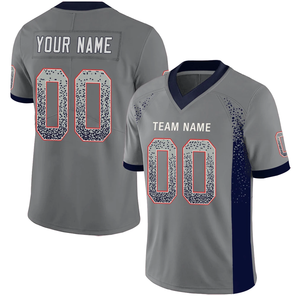 

Custom Rugby Training Shirt American Football Jersey Gradient Printed Team Name Number Football Shirt for Kids/Men Rugby Jersey