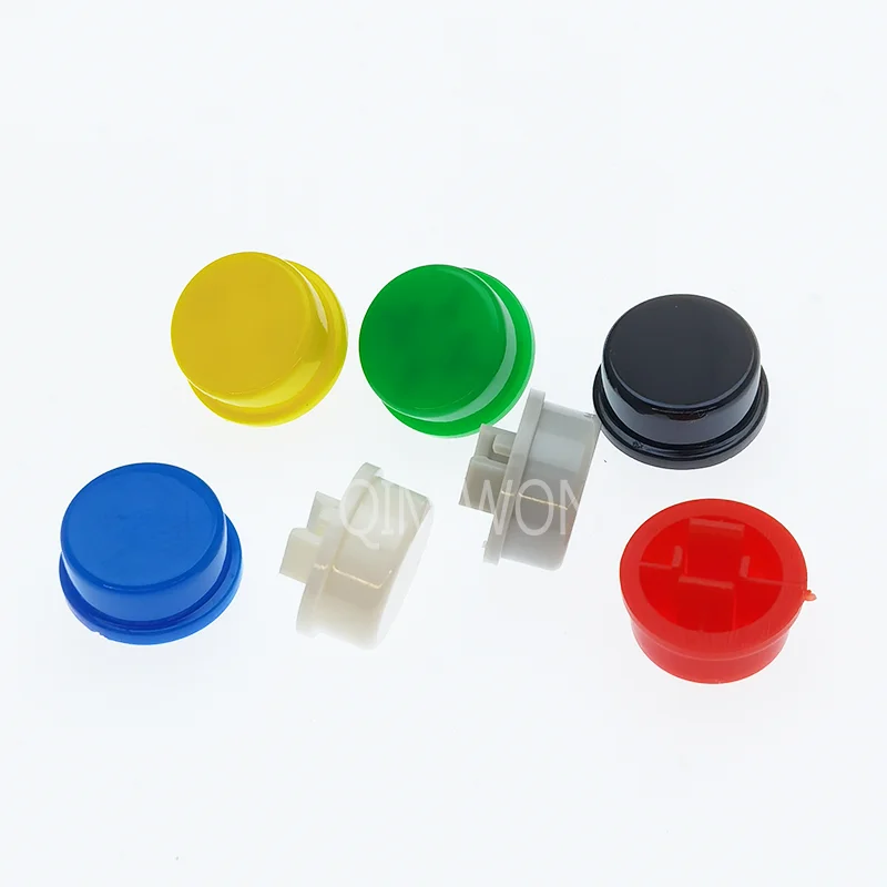 20PCS Tactile Push Button Switch Momentary 12*12*7.3MM Micro switch button with knob Yellow Green Red Kit 12x12x7.3