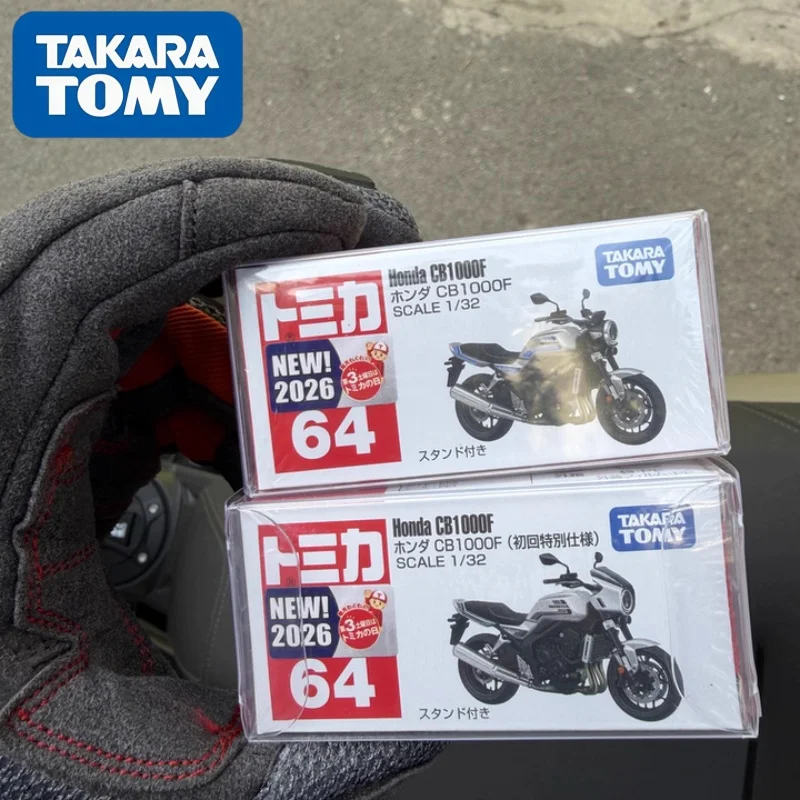 

Коллекционная модель автомобиля Takara Tomy Tomica из сплава, 64 модели, мотоцикл Honda CB1000F, игрушка-украшение, коллекция, рождественский подарок, игрушки для мальчиков