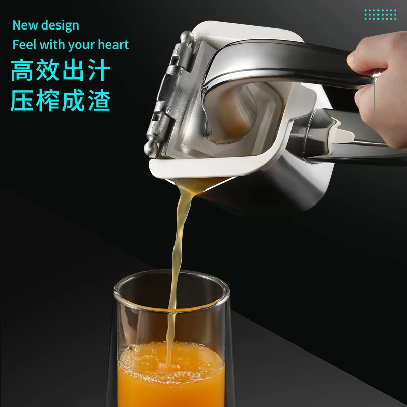 Manual Juicing Machine 304 Stainless Steel Orange Juice Squeezer Household Fruit Watermelon Orange Lemon Squeezer