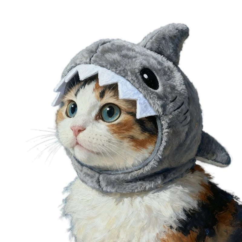 Cartoon Katzen Maske Kopfbedeckung Komfort Kopf Zubehör für Feier 3XUF – Detail 1