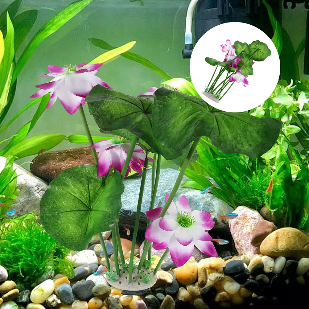 

2Pcs Artificial Aquarium Plants Realistic Water Grass Decor Sturdy Plastic Fish Tank Landscape Enhancer for Home Pet Supplies