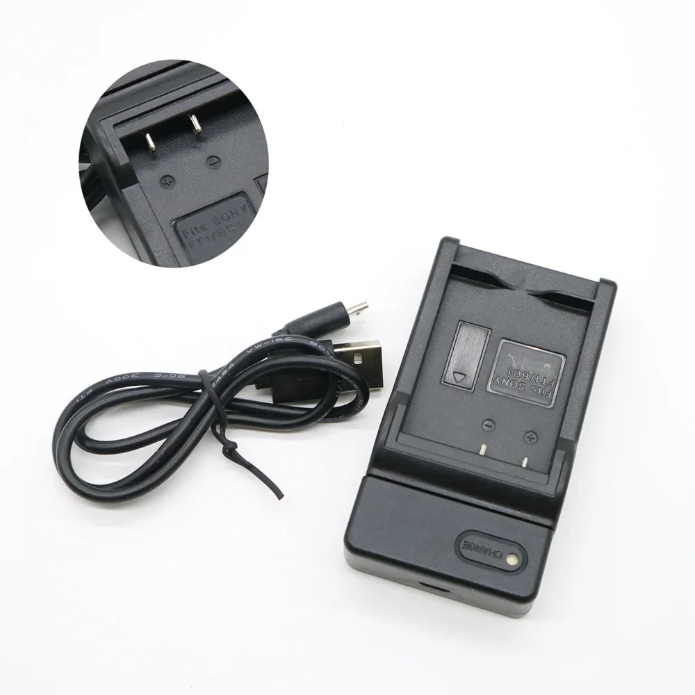 

5V Digital USB Camera Battery Charger For Sony BD1/FD1/FR1/FT1/FE1 600mA Top