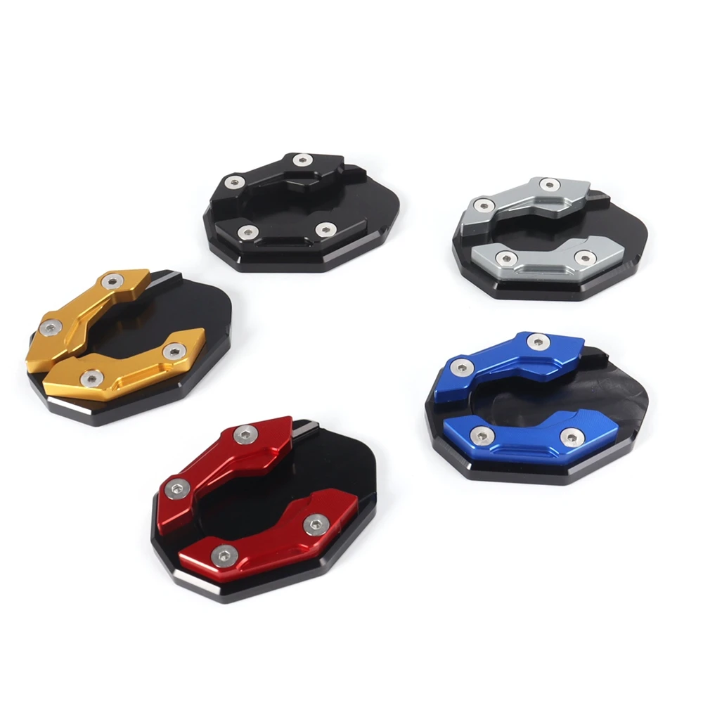 Aluminum Alloy Motorcycle Bike Kickstand Extender Foot Side Stand Extension Foot Pad Support Plate Motorbike Accessory image 3