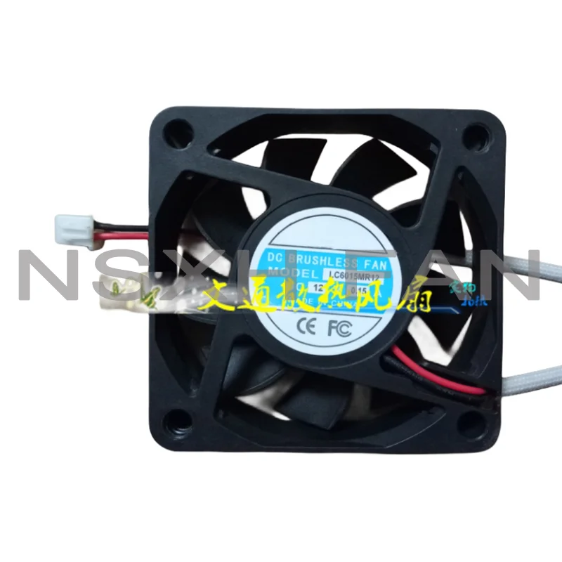 Ventilador de refrigeración de servidor de 2 cables, LC6015MR12, 12V, 0.15A, 60x60x15mm