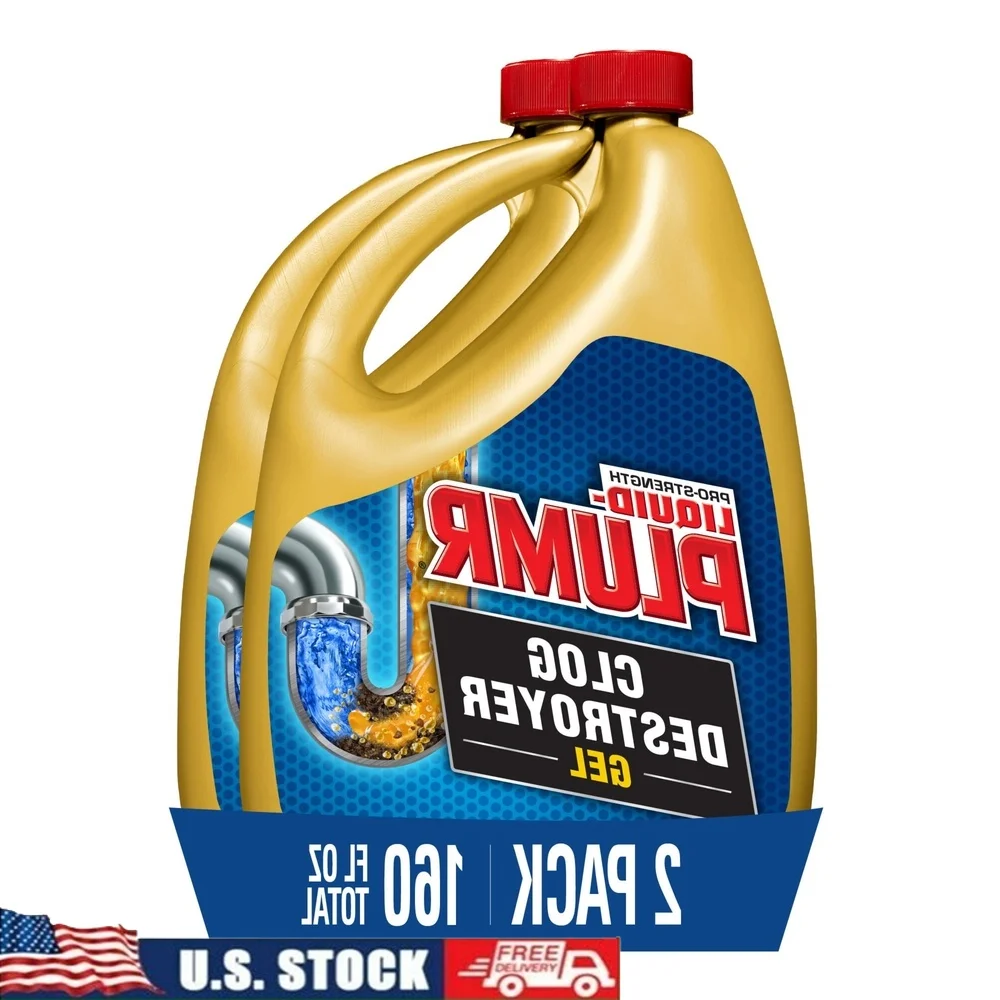 

Гель-разрушитель Pro Strength Clog Guard, 80 жидких унций, 2 упаковки, очиститель для слива, средство для устранения запаха, сепчатый, безопасный, биоразлагаемый, для серфинга