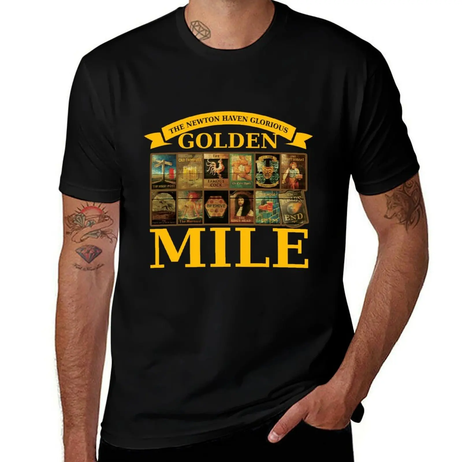 

The Newton Haven Glorious Golden Mile T-Shirt man t shirts graphic t shirt man cotton T-shirt