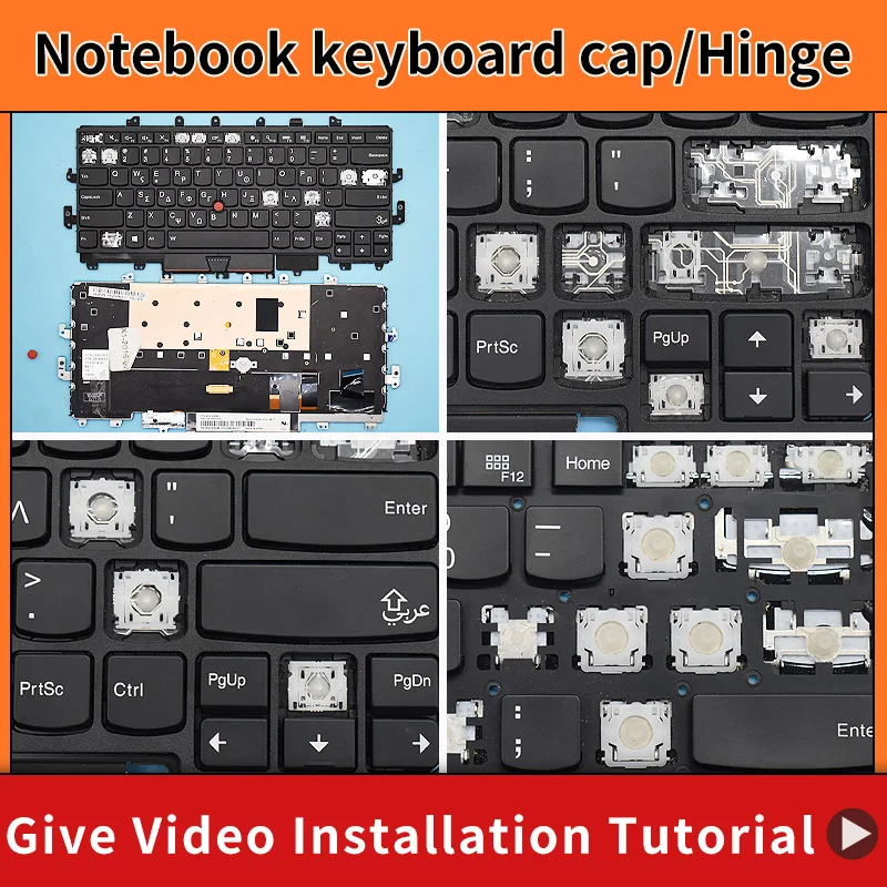 Zamiennik Keycap Key cap zawias dla Lenovo Thinkpad X1 Carbon 7th Gen 9 Gen9 2019 20QD 20QE 20R1 20R2 klawiatura