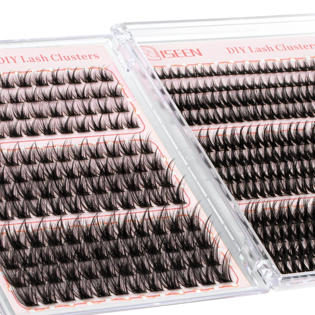 Clusters de cils bricolage Kit d'extension de cils naturels individuels vaporeux Styles de mélange doux pour les débutants avec outil de maquillage de liaison et de joint