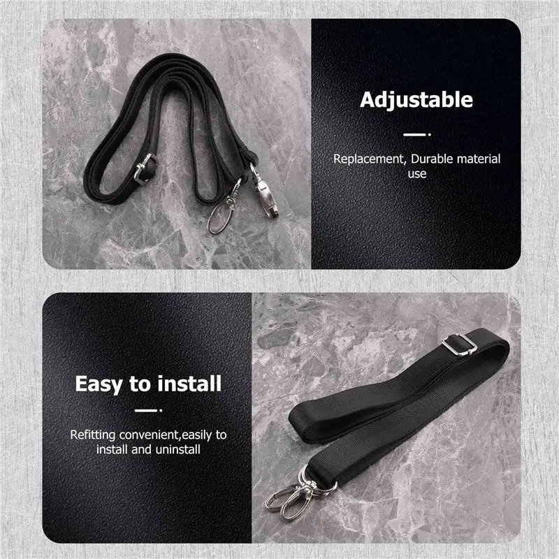 A19E-Adjustable Nylon Shoulder Bag Belt Replacement Laptop Crossbody Camera Strap