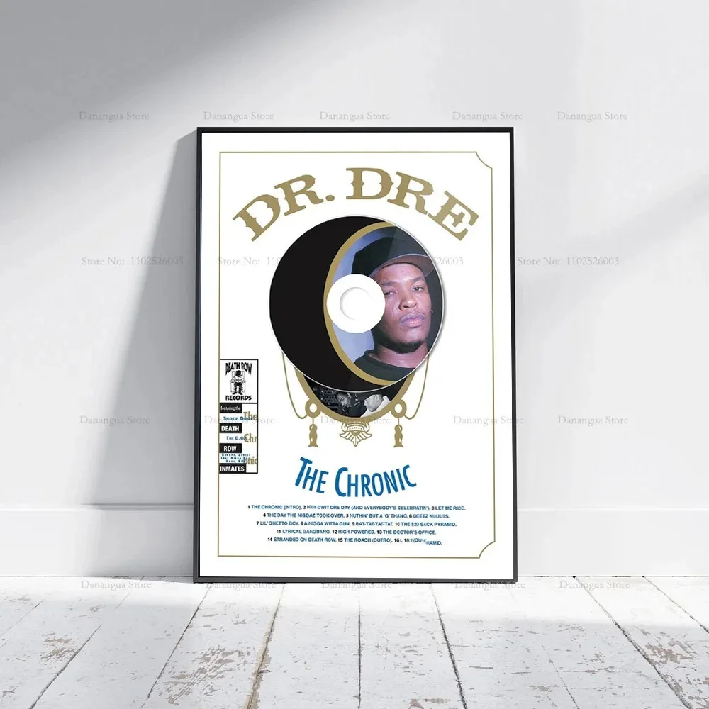 Dr Dre The Chronic Tracklist Hip Hop Music Album Cover Poster Prhonneur, Wall Art, Canvas Painting, Picture Photo, Room Home Decor, Gift