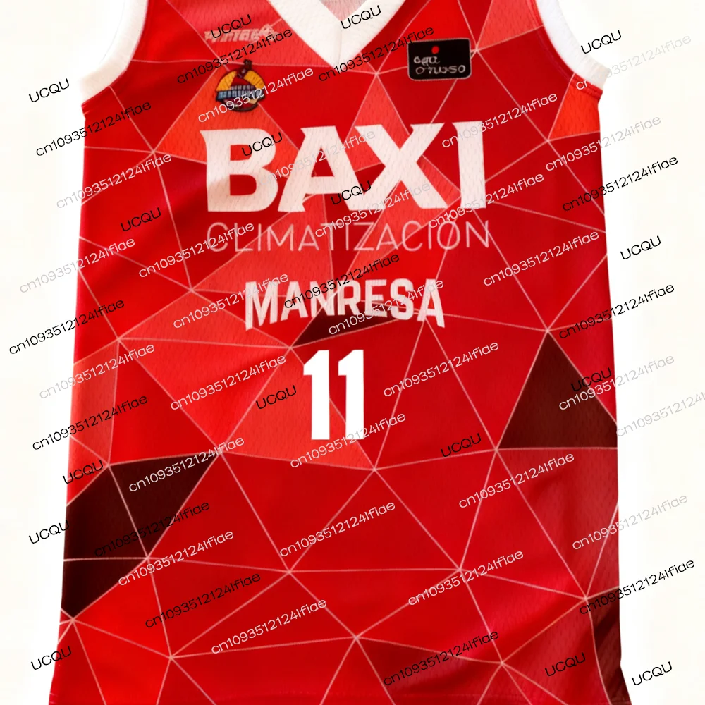 Camiseta de Baloncesto España 2025 25/26 Baxi Manresa, AGUSTÍN UBAL No. 11 Chalecos de Baloncesto, Conjunto de Camisetas Especiales para Fanáticos