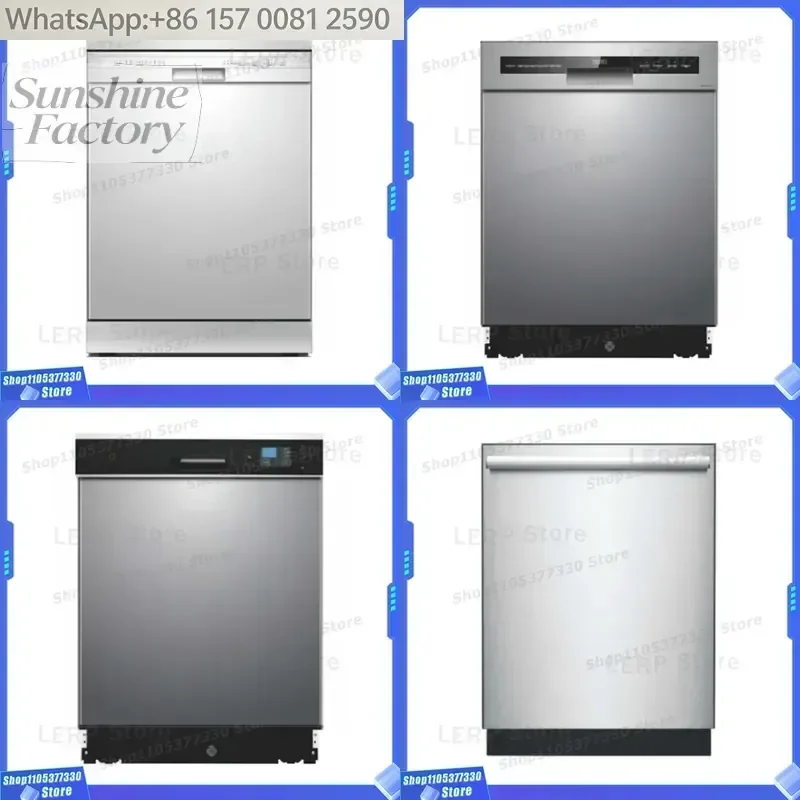 Automatic Freestanding Stainless Steel Built-In Dishwasher Drawer Style for Household Use