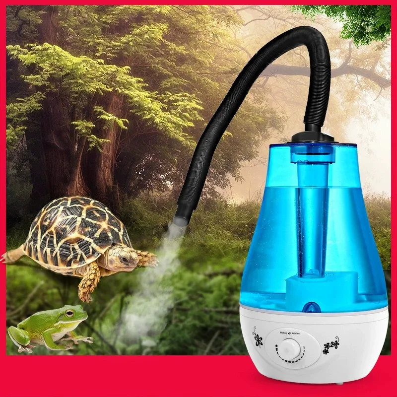 Crawling pet humidifier small box space atomization constant humidity humidifier with tube 3L large capacity reptile