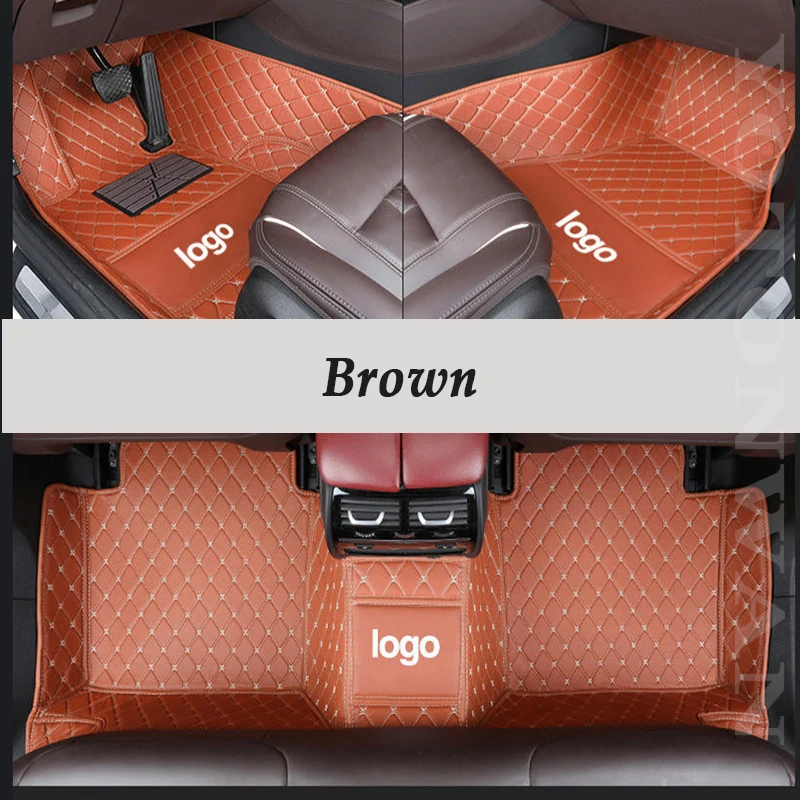 

YOTONWAN Custom Leather Logo Full Coverage Car Foor Mat For Seat Arona Leon Ateca Tarraco Ibiza Alhambra Toledo Arona AutoParts