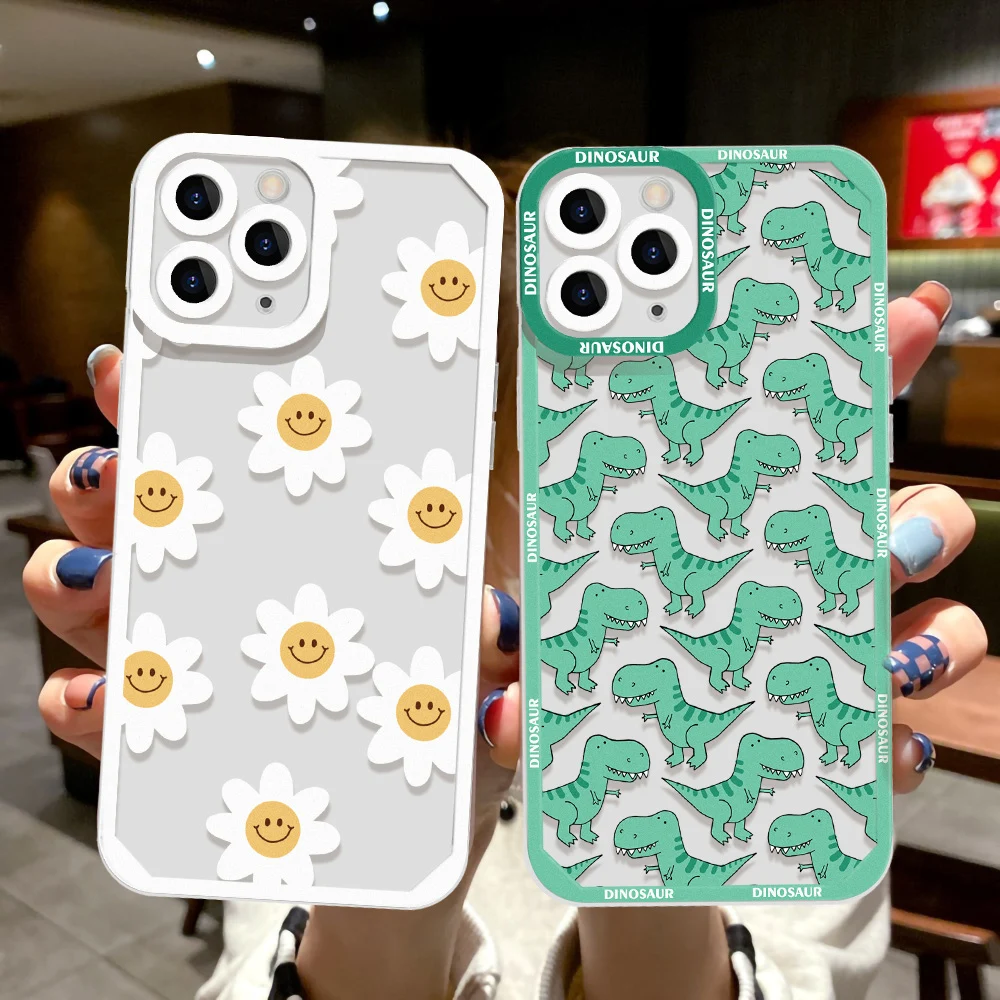 Cute Smile Case For IPhone11 Iphone 14 12 11 13 Pro Max X XR XS Max 7 8 Plus 13 Mini SE 2020 Silicon Soft Shockproof Back Cover