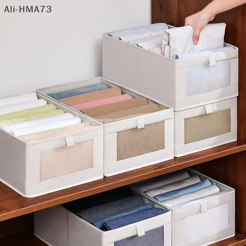 

CA83-1Pc Pants Storage Box Clothes Organizers Of Cabinets And Drawers Fabric Foldable Box For Bedroom Wardrobe Organization Home