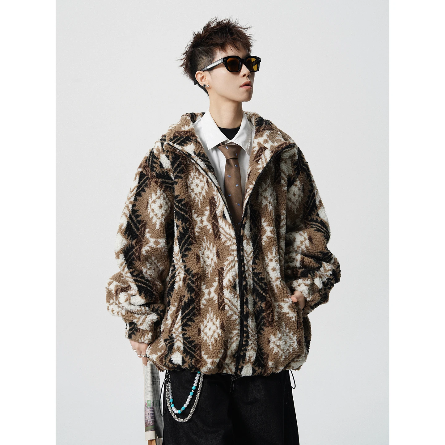 

Рождественское пальто со снежинками, мужская зимняя толстая куртка, мужская модная повседневная мужская куртка, новинка 2025 года, удобная молодежная мужская куртка