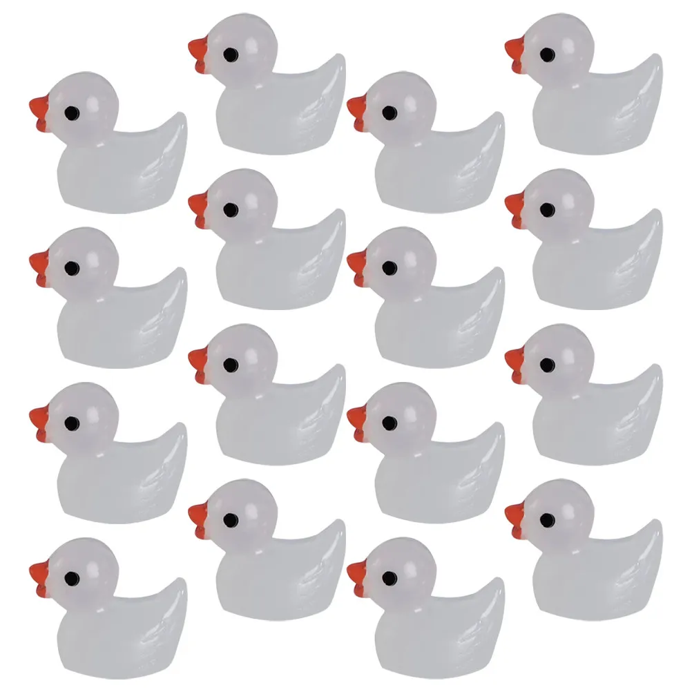 

Набор из 100 светящихся миниатюрных уточек из смолы для декора, поделок, миниатюрных домиков, реалистичных животных и ландшафтов