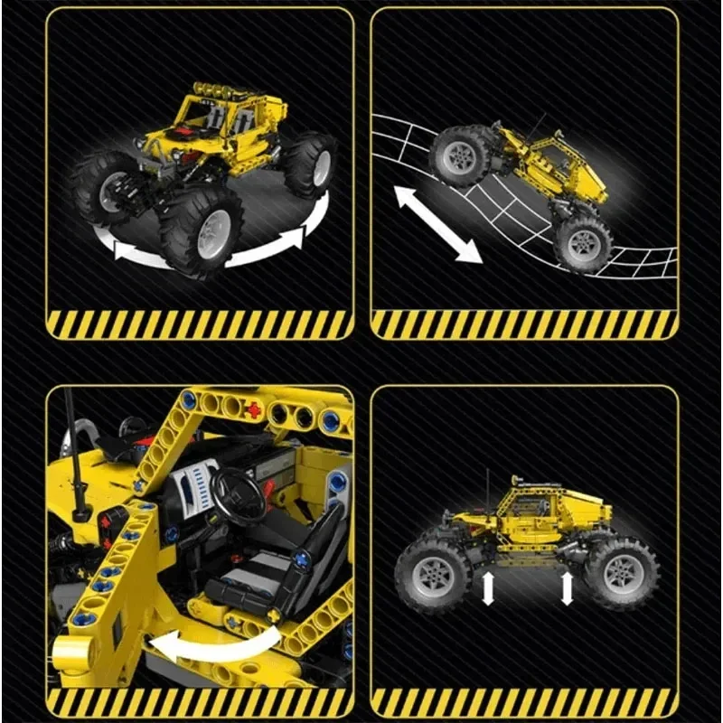 

NEW Off-road tracked vehicle 1120pcs Model Buiding Kit Block Self-locking Bricks Birthday Christmas Holiday Gift