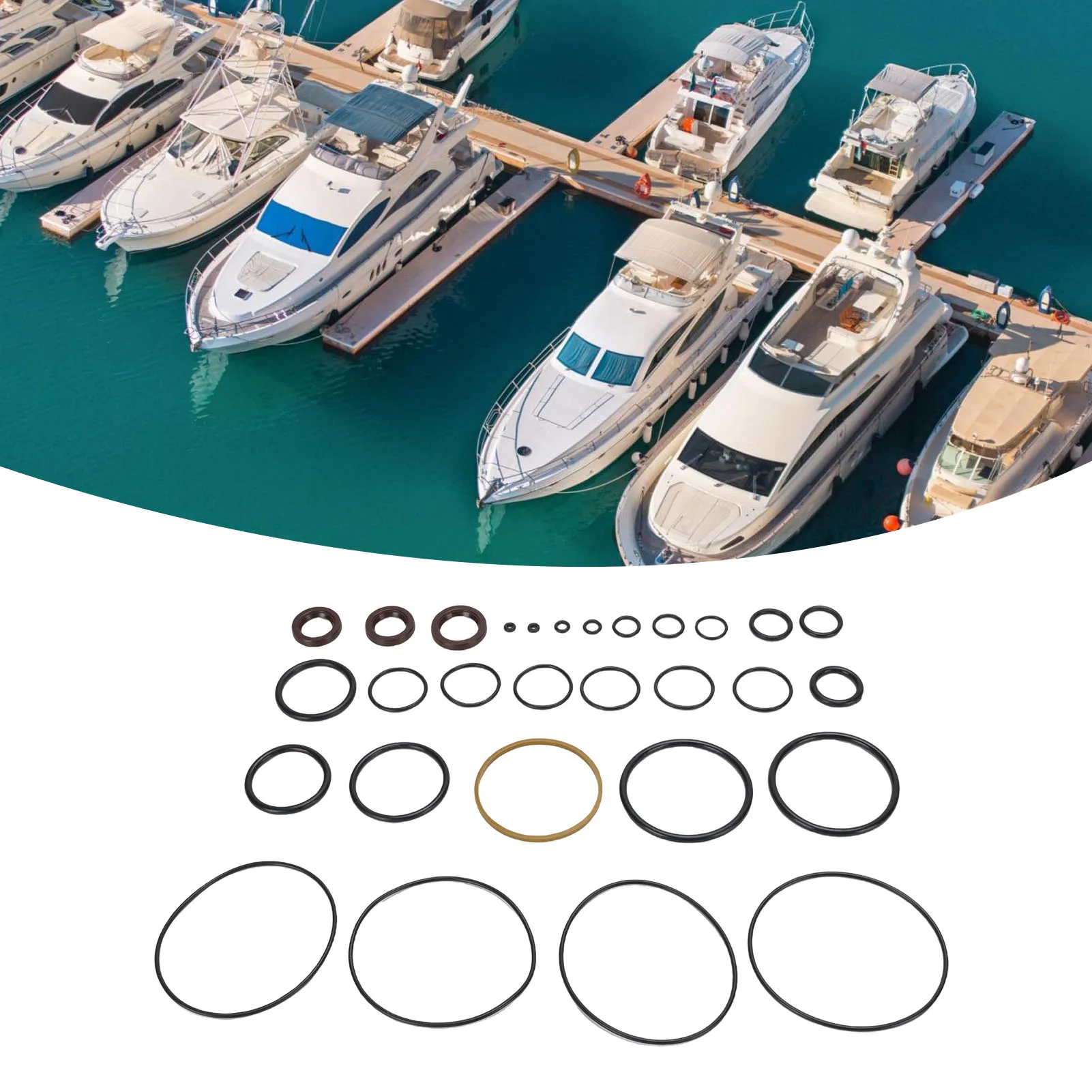 

878408A1 Tilt Trim Kit Trim Tilt Rebuild Kit 811612A Replacement for Triple Ramgen 2 1990-2001 135-250 Horsepower