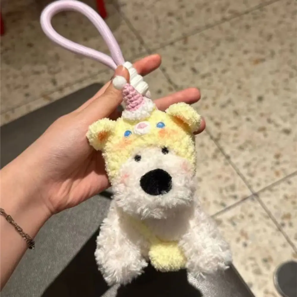 New Cartoon West Highland Dog Keychain Plush Cute Bag Pendant Gift Creative Puppy Pendant