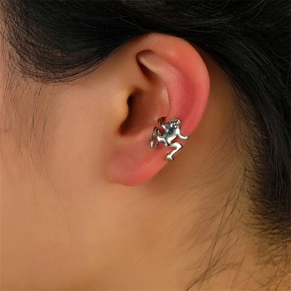 Alloy Material Ear Clip Animal-inspired Ear Clip Frog Ear Clip Jewelry for Women Electroplated Non-pierced Alloy for Party