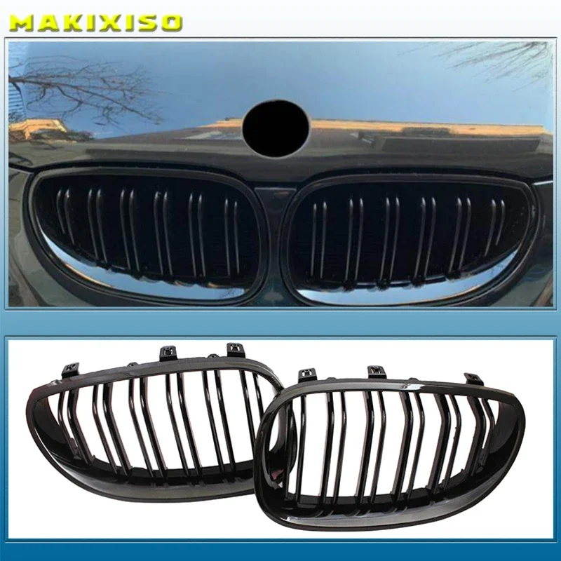 

Gloss Black Front Kidney Sport Grilles Hood Grill for BMW E60 E61 2003 2004 2005 2006 2007 2008 2009 M5 525i 528i 528xi 530i
