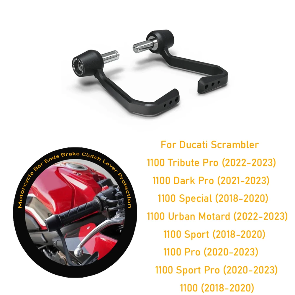 

Motorcycle Bar Ends Brake Clutch Lever Protection for Ducati Scrambler 1100 2018-2023