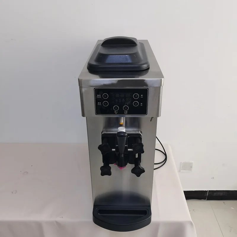 Macchina per gelato soft Macchina per gelato da tavolo in acciaio inossidabile con macchina per gelato da dessert 110V 220V