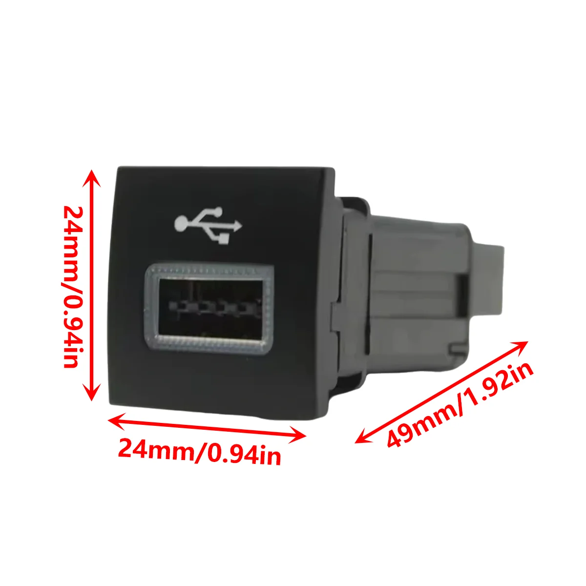 Picture 6: Car USB Charger Socket Input Adapter Interface Power Outlet Cable for VW Golf MK6 Jetta MK5 Caddy EOS Scirocco Touran