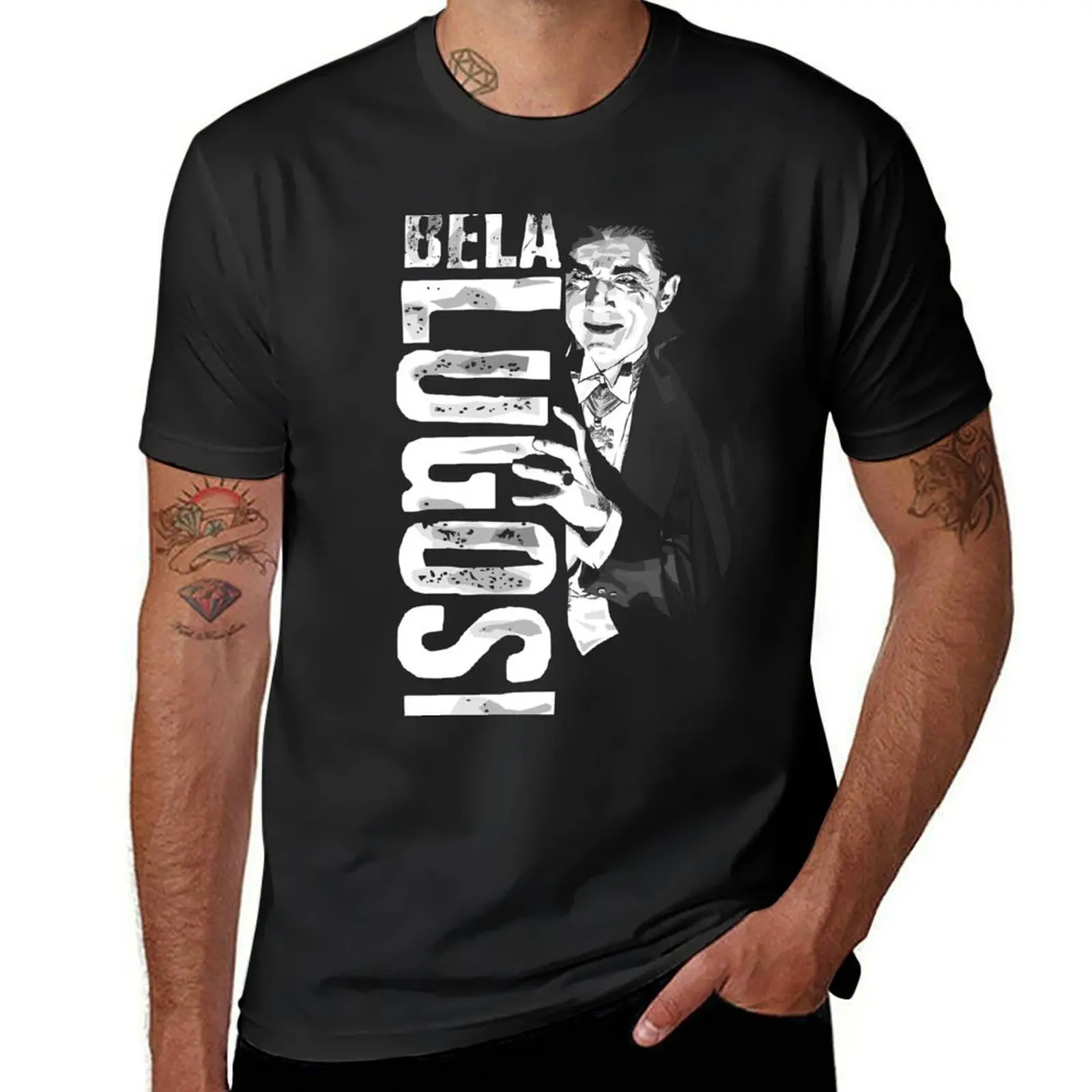 Dracula - Bela Lugosi - Vampire - Goth Halloween T-Shirt aesthetic clothes blacks cute tops vintage Men's t-shirt