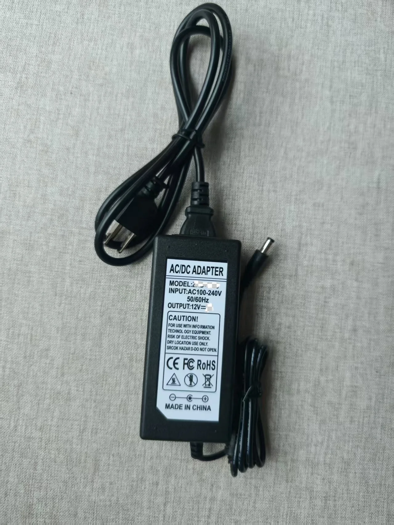 Adaptador de corriente CA/CC de 12V para monitor MSI MAG270CR Optix de 27 pulgadas, 165Hz de frecuencia de actualización, 1ms, LED, 1800R curvo, FHD Full HD, FreeSync, 4A de potencia.