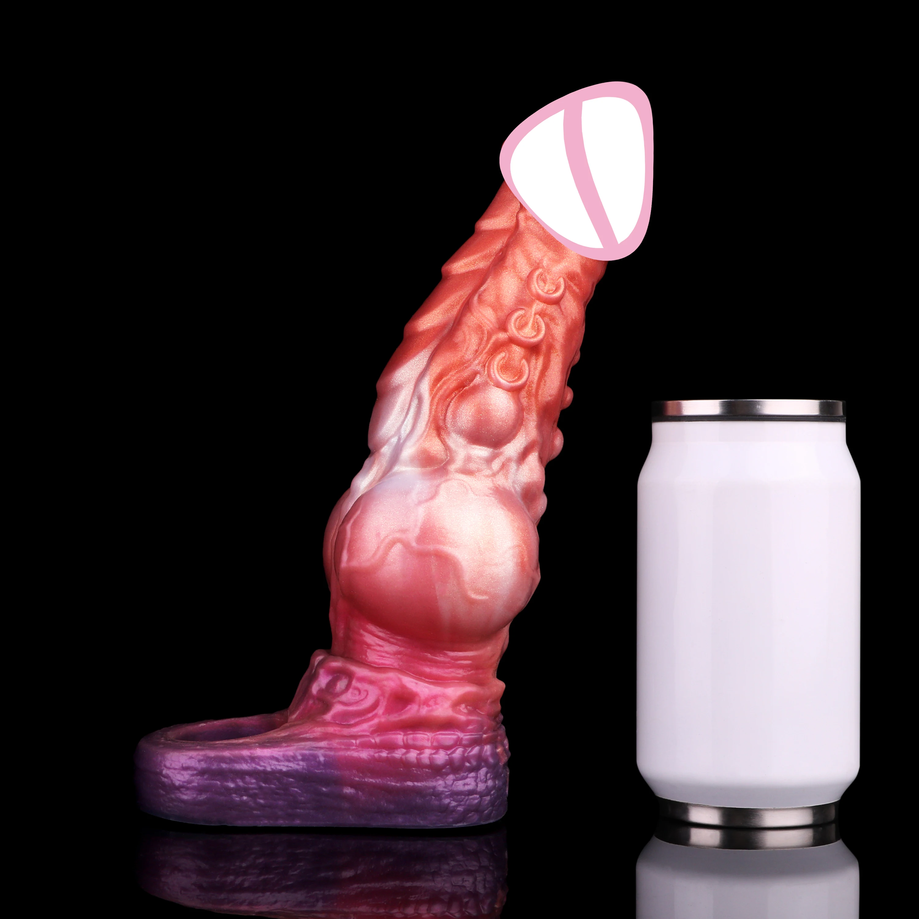 SXM الخيال الوحش التنين الجوف دسار غمد القضيب كم مكافحة الإفلات الديك توسيع قابلة لإعادة الاستخدام الواقي الذكري لعبة الجنس للذكور الكبار #6