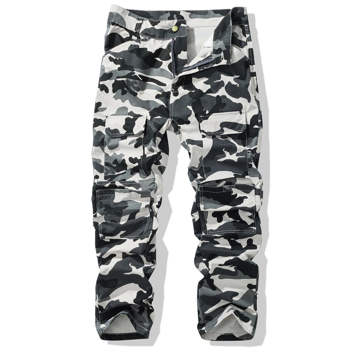 

Camouflage work pants for men in spring and autumn, with elastic cuffs trendy brand casual men's long pants