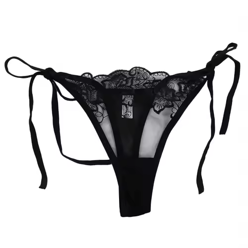 Ladies Women Embroidery Transparent Lingerie Lace Panties Underwear Panty Brief - Image 12