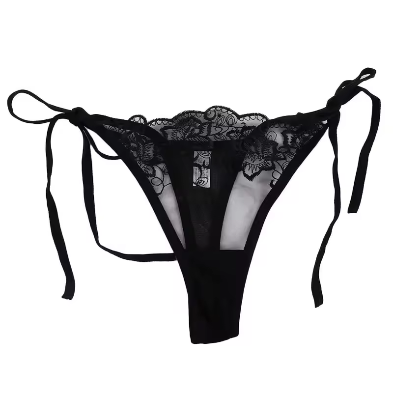 Ladies Women Embroidery Transparent Lingerie Lace Panties Underwear Panty Brief - Image 12