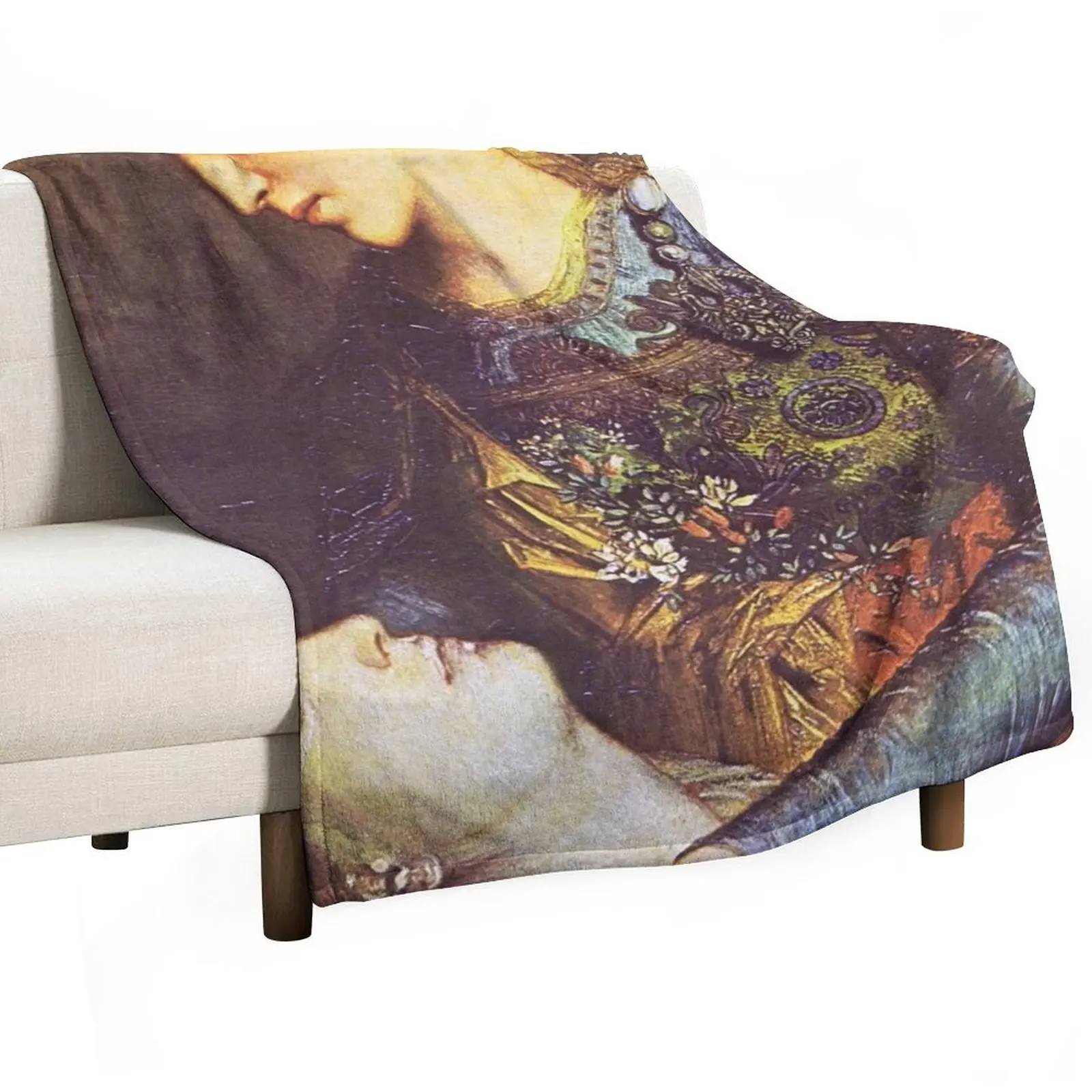 

Orpheus and Euridice by Gustave Moreau Throw Blanket for babies Hairys wednesday Weighted Blankets