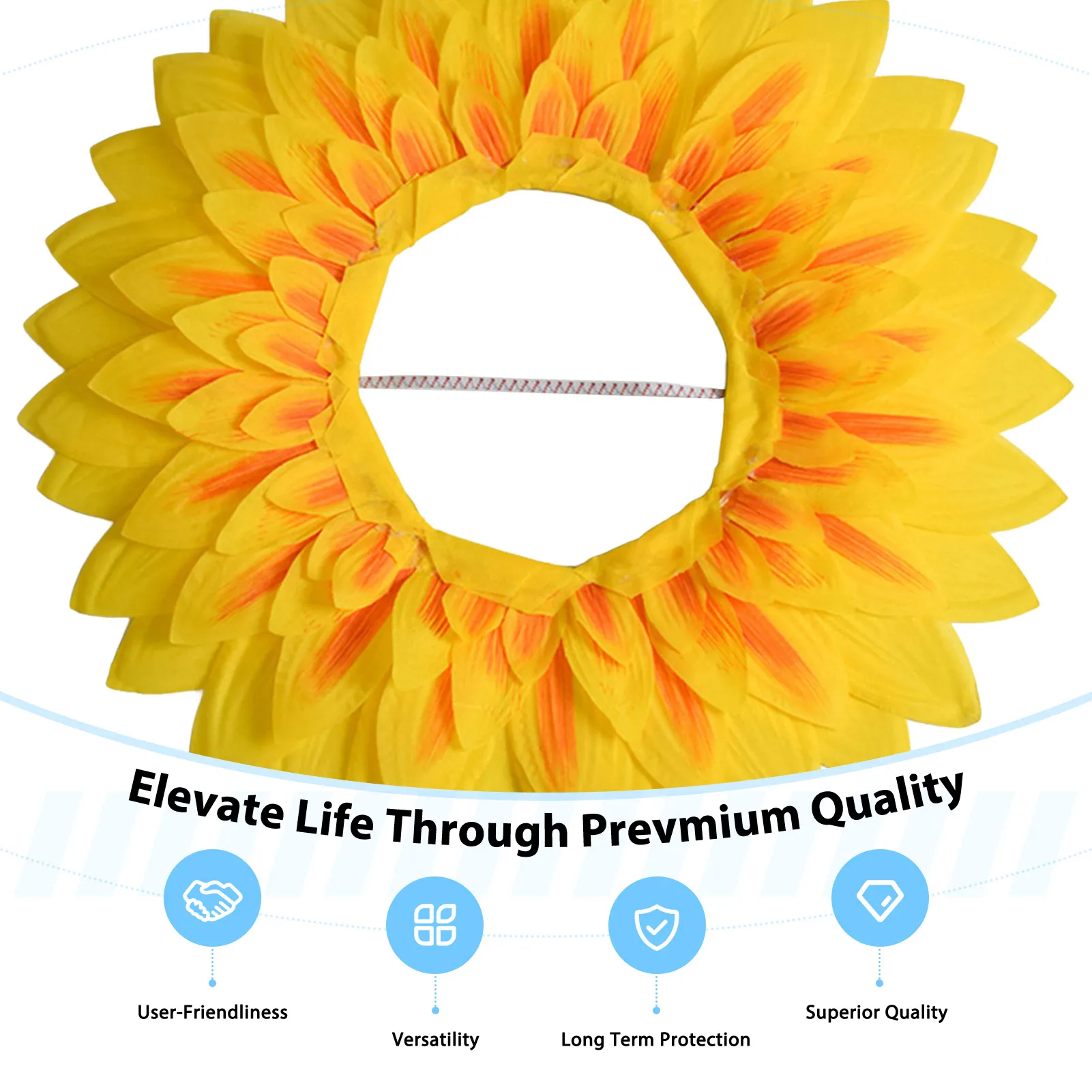 مضحك عباد الشمس زي القبعات تأثيري قبعة عباد الشمس هود للاحتفالات الشركة عيد الهالوين