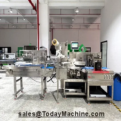 Flow Pack Machine Food Automatic Box Motion Packing 430mm Film Width Pouches Bags Foil Wrapping New Condition Chemical