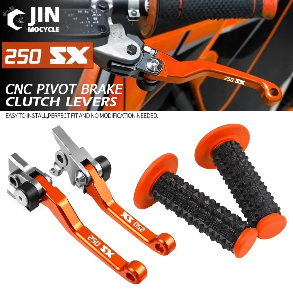 Motocross Hand Grips Handle Bar For 250SX 2006 2007 2008 2009 2010 2011 2012 2013 250 SX Dirt Bike Brake Clutch Levers Grip