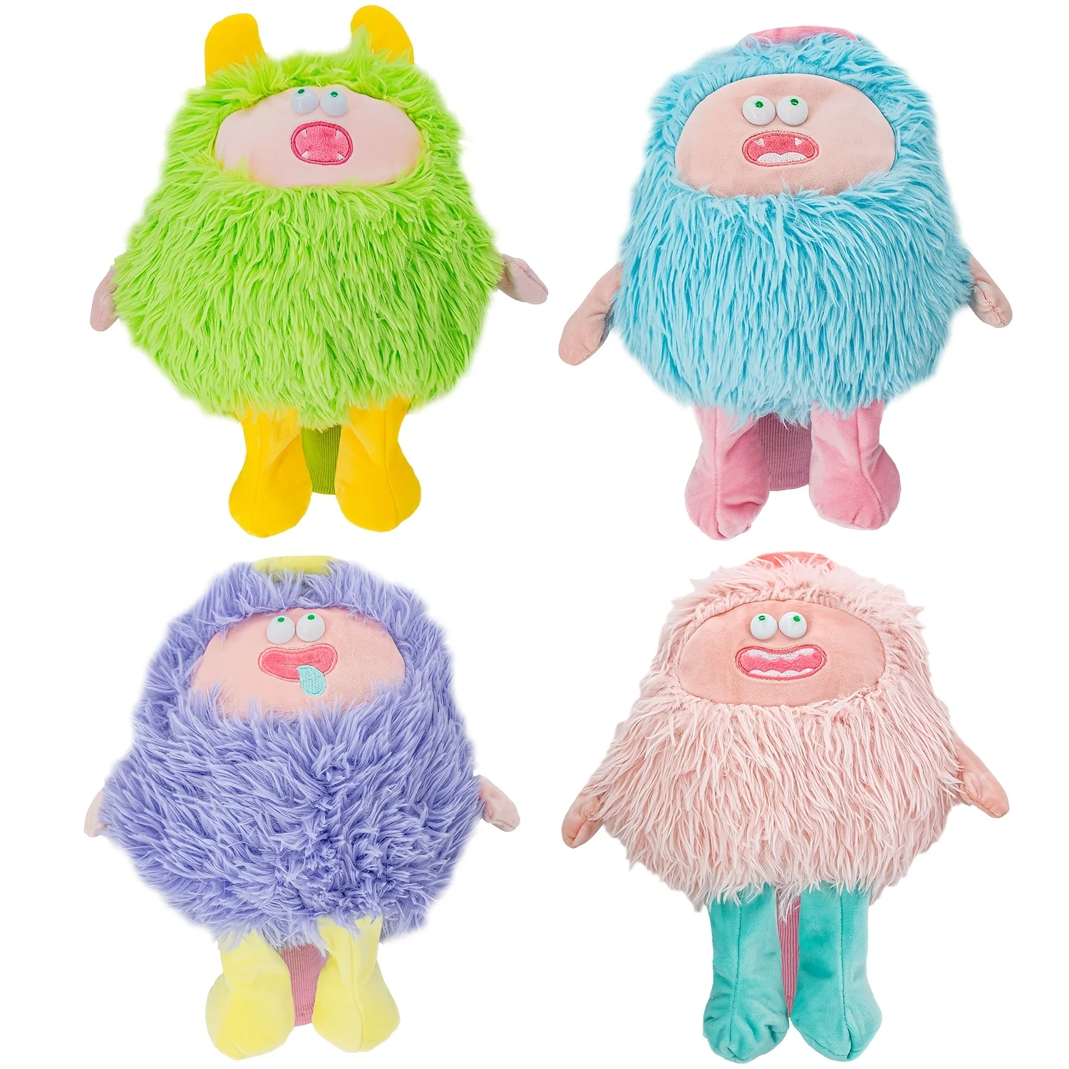 1pc Lovely Fluffy Pink Monster Plush Golf Head Cover, Soft Cartoon Golf Protective Case Fits Driver, Cute Funny Golf Accessory