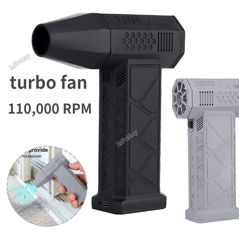 

Powerful Blower with High Speed Duct Fan Mini Turbo Jet Fan 110000 RPM 45m/sTurbo Violent Fan High-Performance Brushless Motor