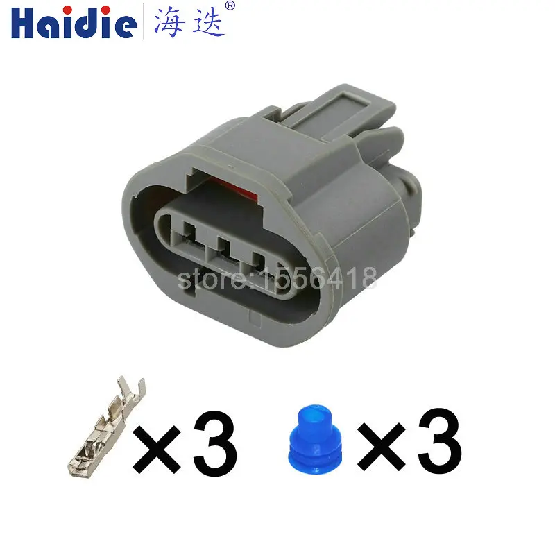 

1-20 sets 3pin auto plastic connector plug auto waterproof cable wiring connector 7183-1334-30