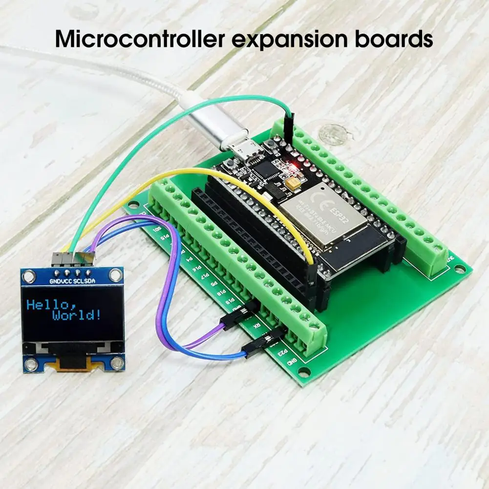 2Pcs ESP32 Circuit Board Epoxy Resin Microcontroller Narrow Version Expansion Board Development Board Board for GPIO32