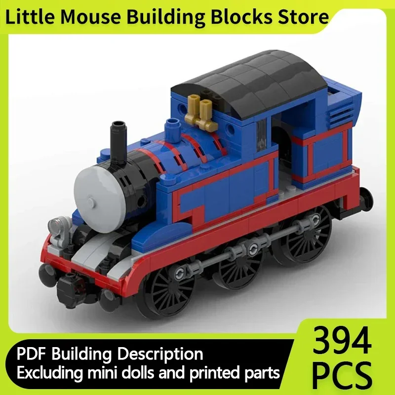 Popular Anime City Car Model MOC Building Bricks Steam Locomotive Modular Technology Gifts Holiday Assemble Children Toys Suit