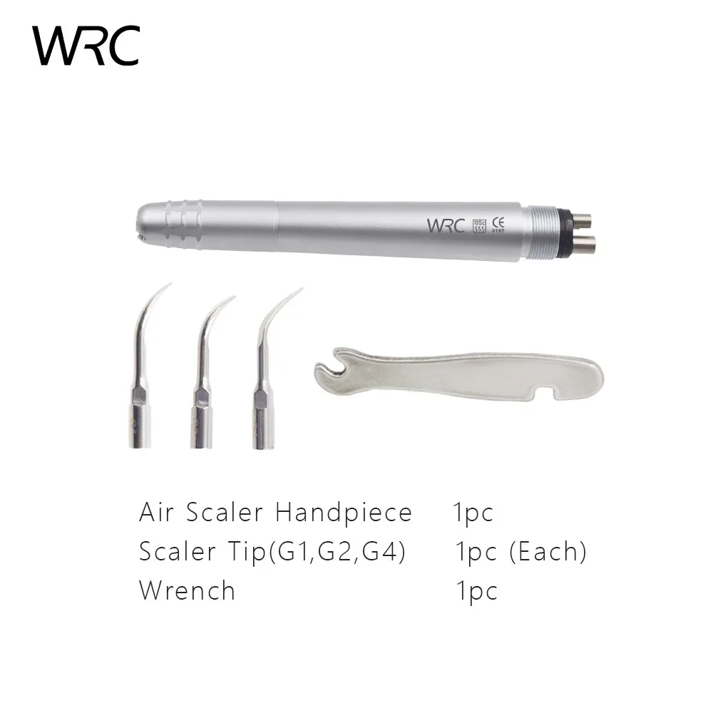 Dental Ultrasonic Air Scaler Handpiece Activation Irrigation Perio Scaling Tip With SJ1 SJ2 SJ3 Tooth Cleaner 2/4 Holes