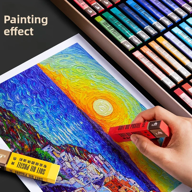 Kuelox الفنية لينة النفط الباستيل البسيطة المهنية الصلبة الزيتية للذوبان في الماء اللوحة الصباغ تلوين للهدايا الفن اللوازم المدرسية