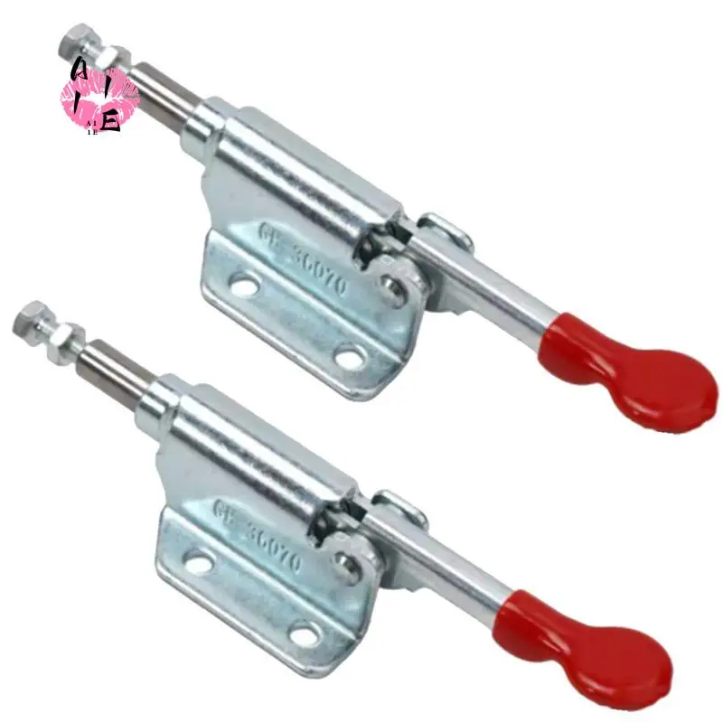 A11E-2Pcs GH-36070 Toggle Latch Push/Pull Quick Release Toggle Clamp Hand Fixation Tool Workpiece Holder Tool Fixture